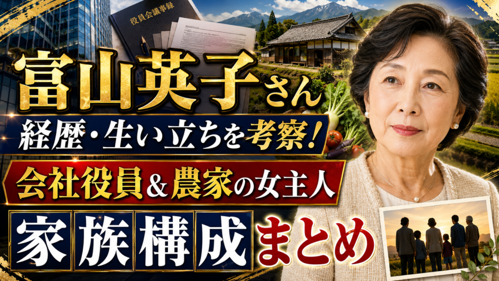 富山英子さんの経歴・生い立ちを考察！会社役員＆農家の女主人だった被害者の家族構成まとめ！